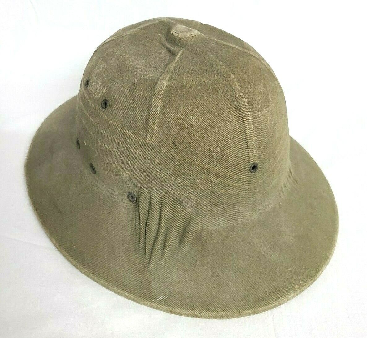 Vintage USN United States Navy Uniform Hat 62236S-19047B Safari Sun Pith Helmet