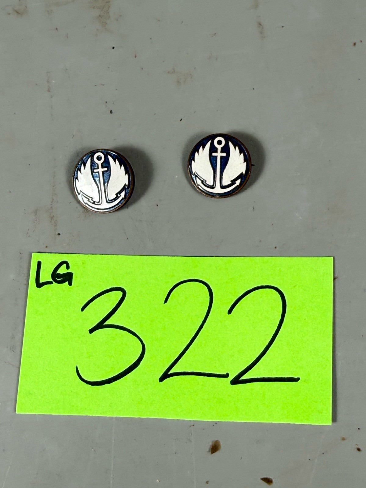 WW2 Japanese Lot of 2 Workers pass Pin Backs Lg322