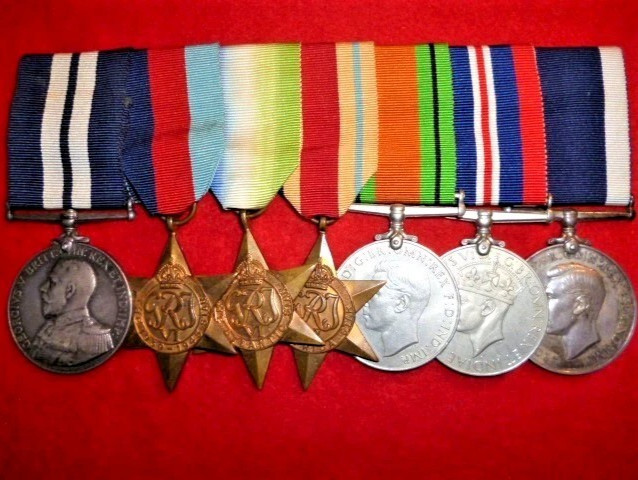 Chinese Civil War incident D.S.M. group of (7) Medals to Royal Navy - Wanhsien