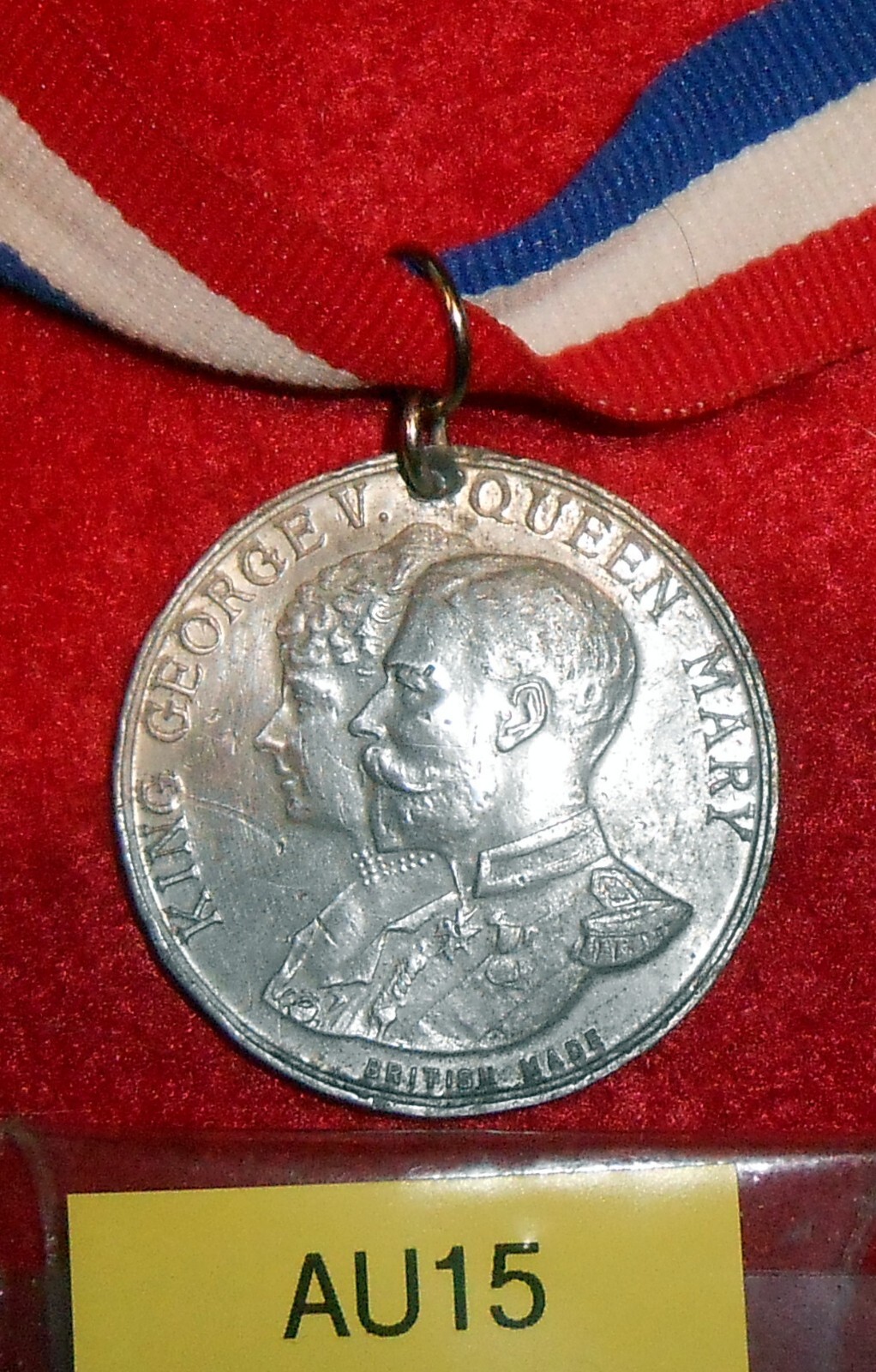 AU15 British medal for the Silver Jubilee of King George V & Queen Mary