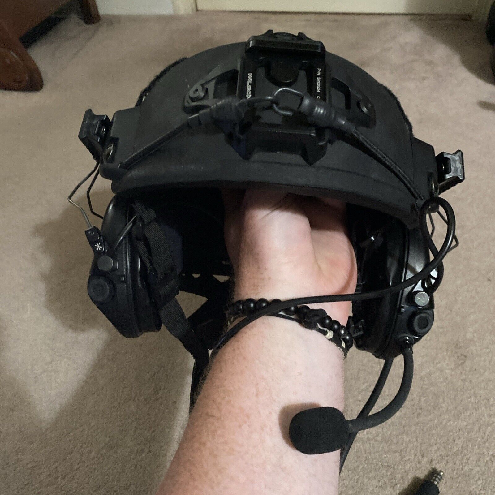 Large - Level IIIA Ballistic Helmet, FAST, Made w/ Kevlar - Lab Tested