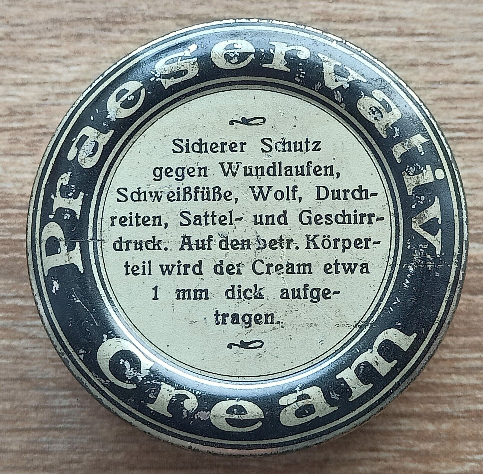 WW2 GERMAN WEHRMACHT Original cream container RARE WAR RELIC