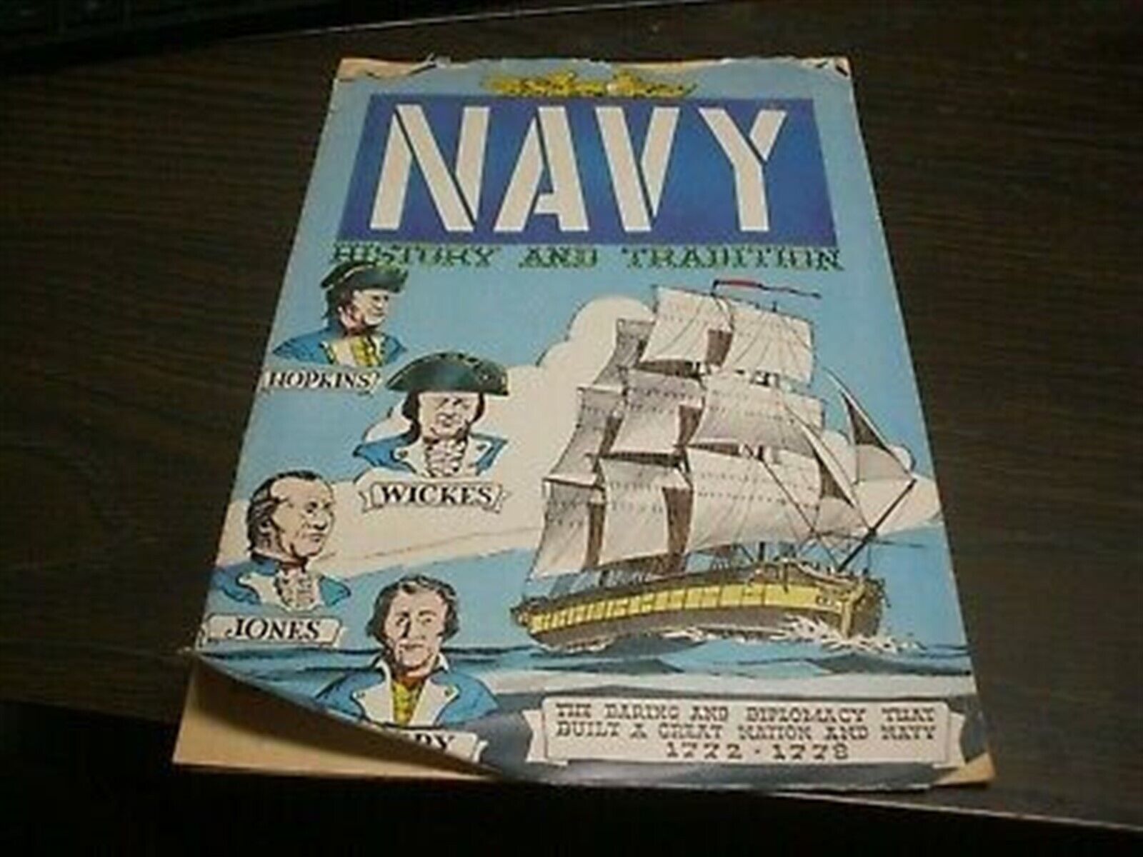 1958 NAVY HISTORY & TRADITION Comic Book Recruitment Brochure