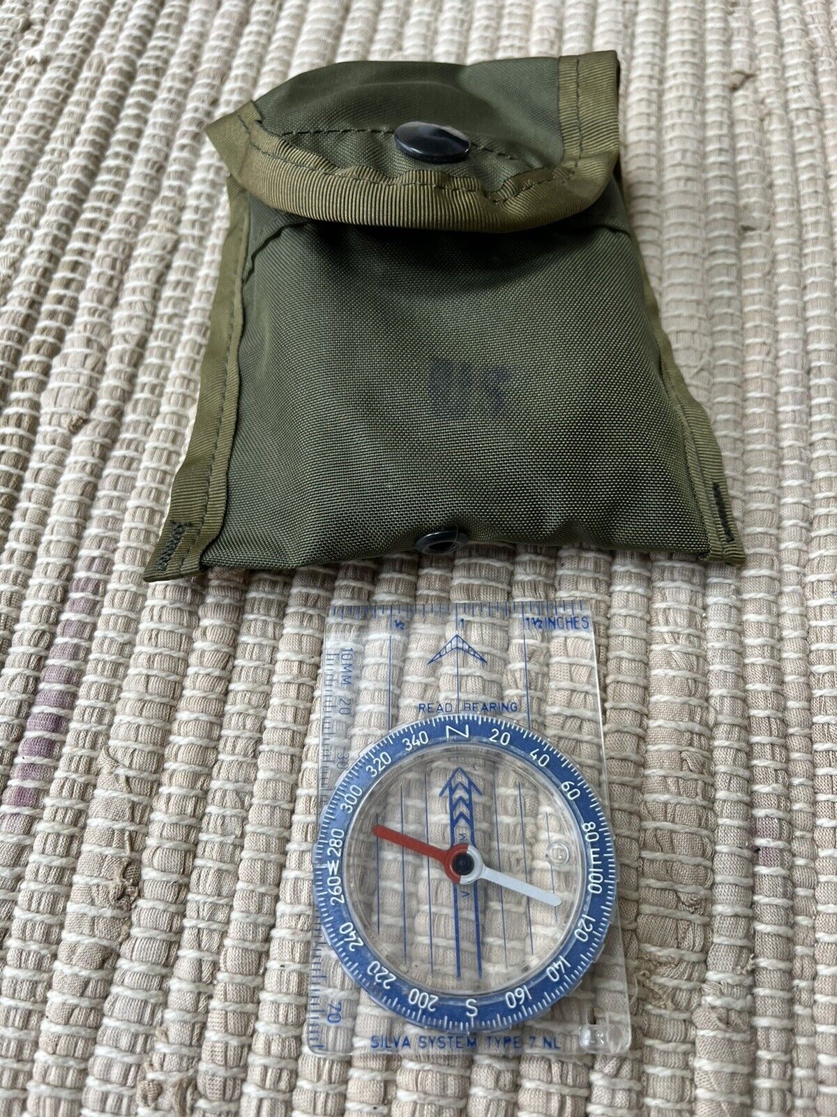 U.S. Military GI  Issued Silva System Type 7 NL Compass w/Military Carrying Case