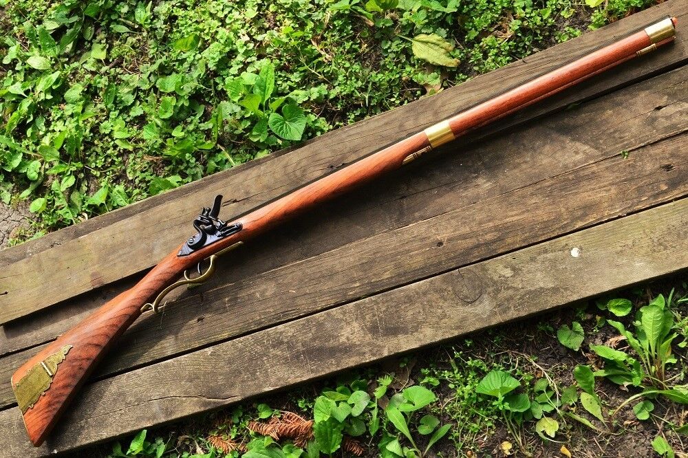 Kentucky Flintlock Rifle - Musket - Revolutionary War - Colonial - Denix Replica