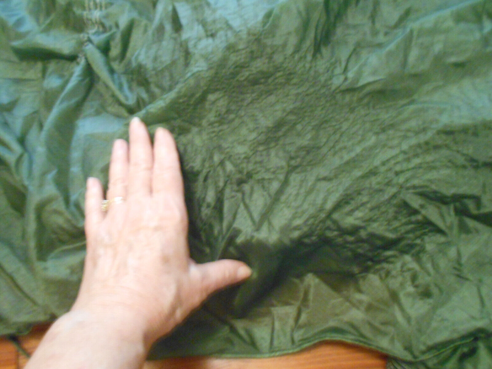 Military T-10 Reserve Parachute Canopy w/2ft of lines an one Snagged area