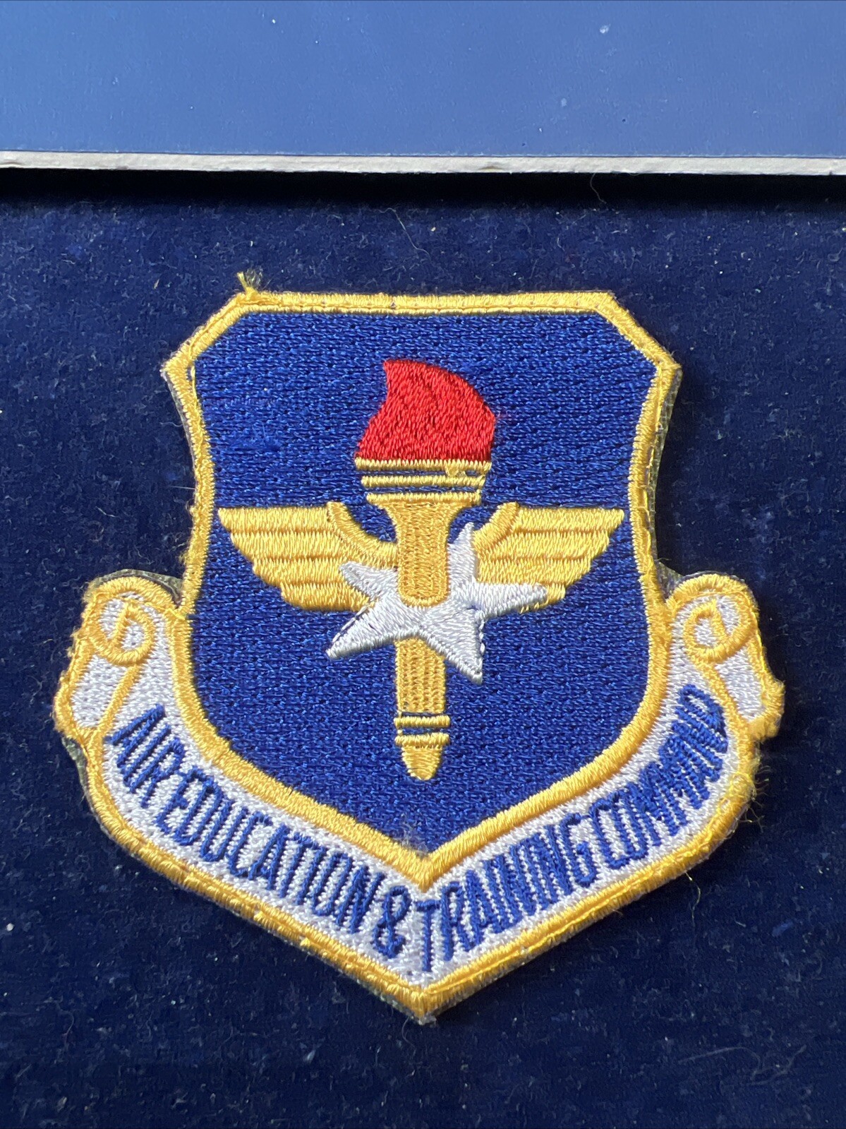 AIR EDUCATION & TRAINING COMMAND Patch USAF AIR FORCE COLOR HOOK & LOOP