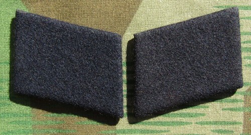 Reproduction Luftwaffe EM collar tabs.Black cloth for Air Ministry,construction