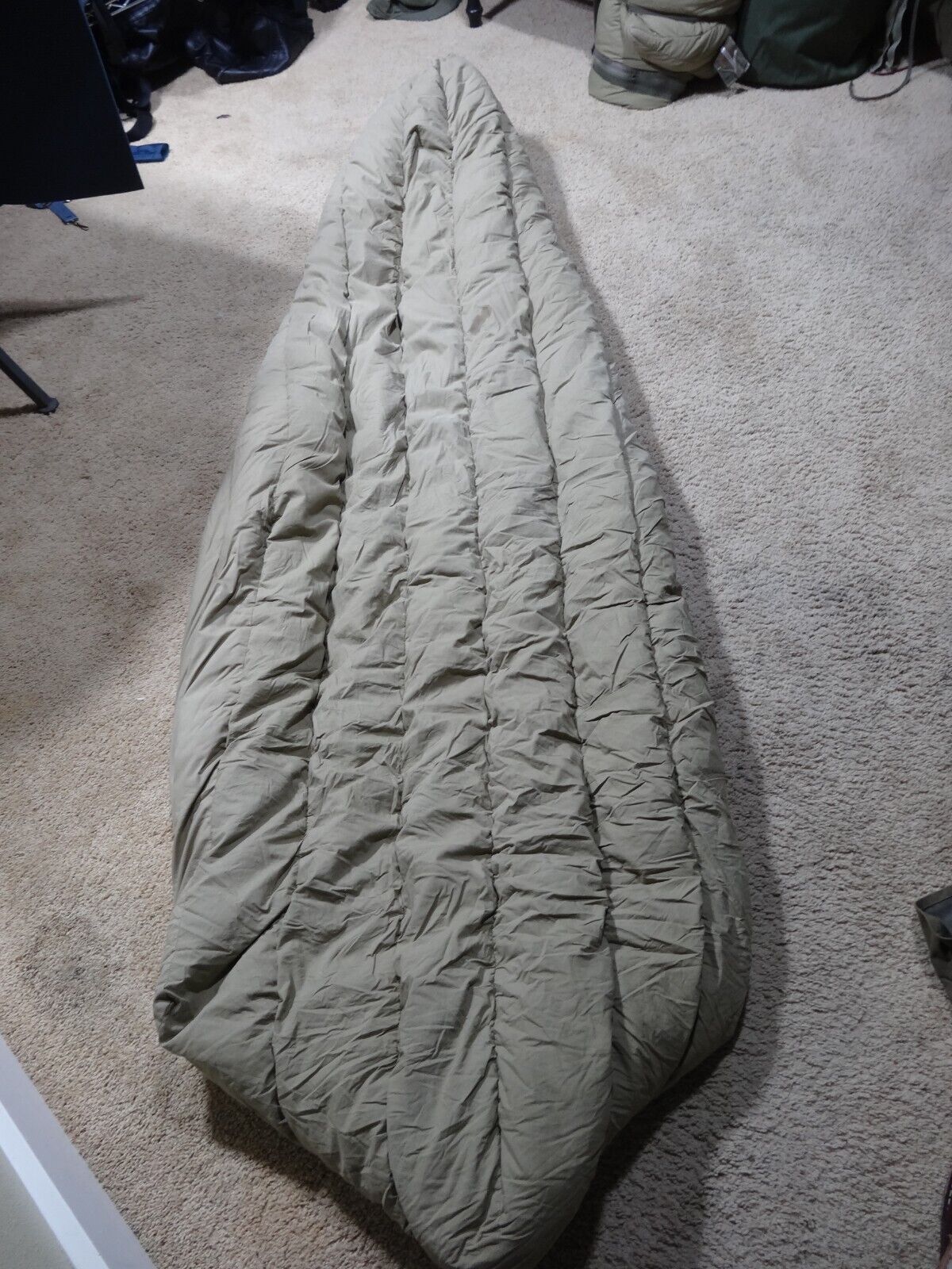 US Military Mummy Sleeping Bag Mountain Feather Down Filled M-1949 *VIETNAM WAR