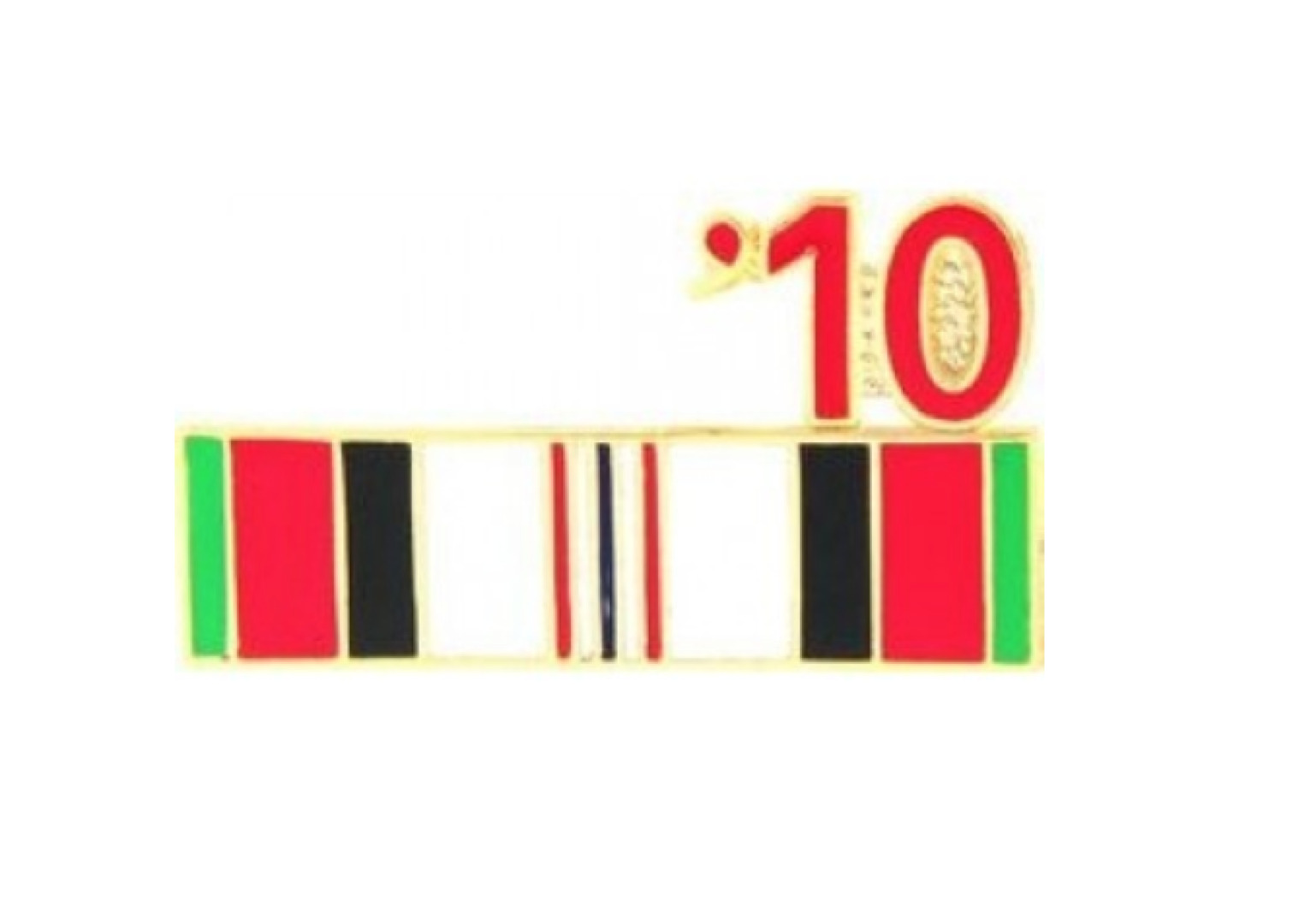 2010 Afghanistan Ribbon Pin - 14602 (7/8 inch) Licensed by HMC Honors