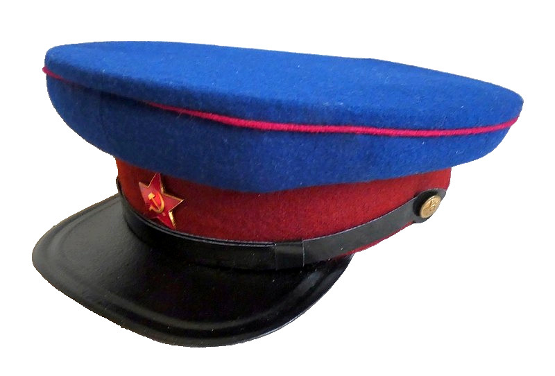 Russian Army WW2 NKVD Officer Visor Cap Hat Red Star Badge 60cm L/XL *Repro