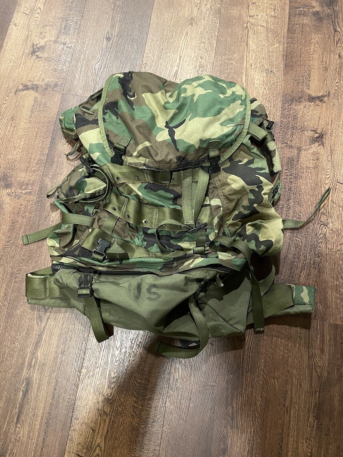 US Military Woodland Camouflage Combat Field Pack Large with Internal Frame