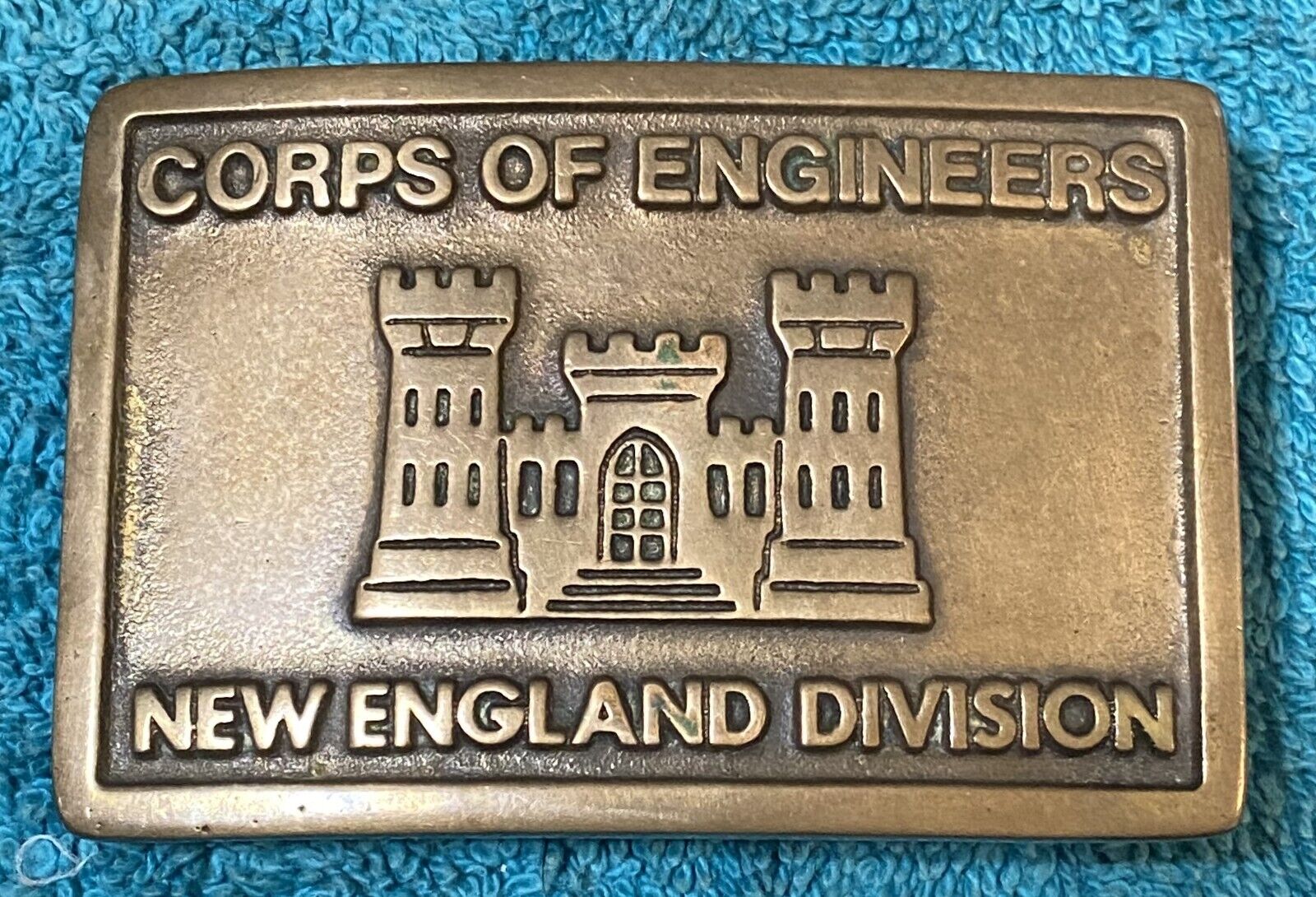 US Army Engineers - New England District - Solid Brass Buckle - 