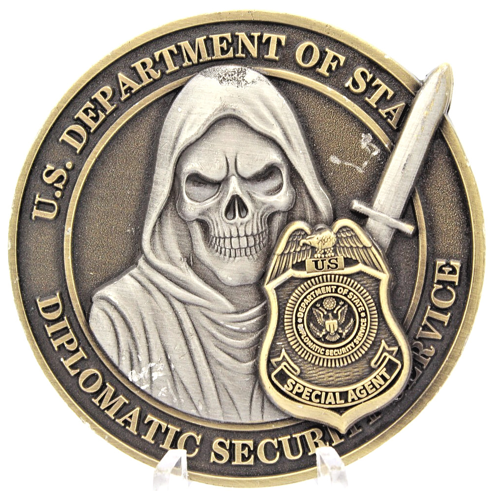 US Dept of State Diplomatic Security Service MSD Special Agent Challenge Coin