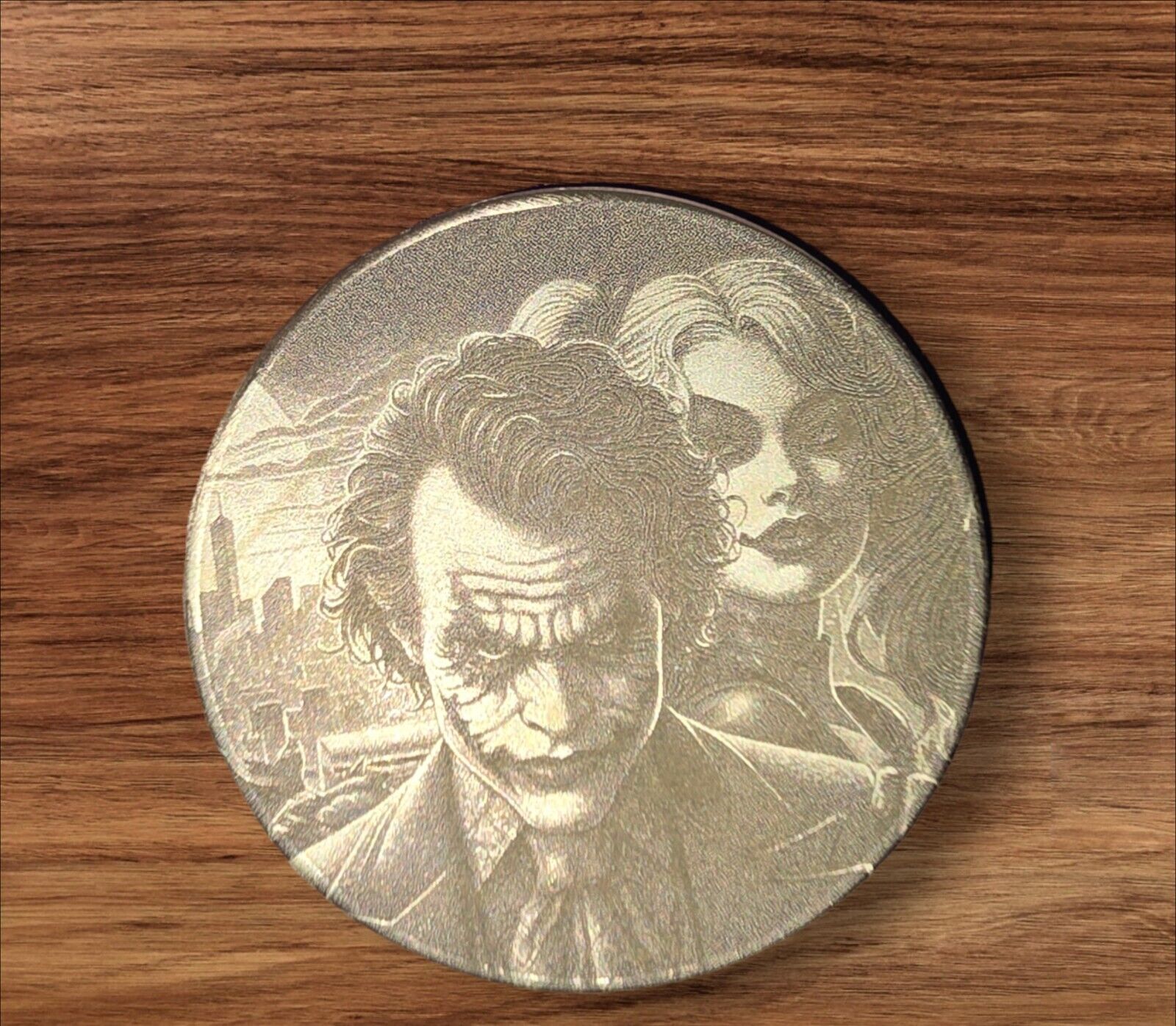 Custom Laser-engraved Joker Coin  Brass (Images Are 1 Coin)
