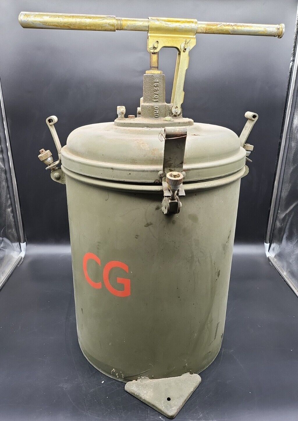 Vintage Alemite US ORD Military Lubricating Bucket Pump RARE 