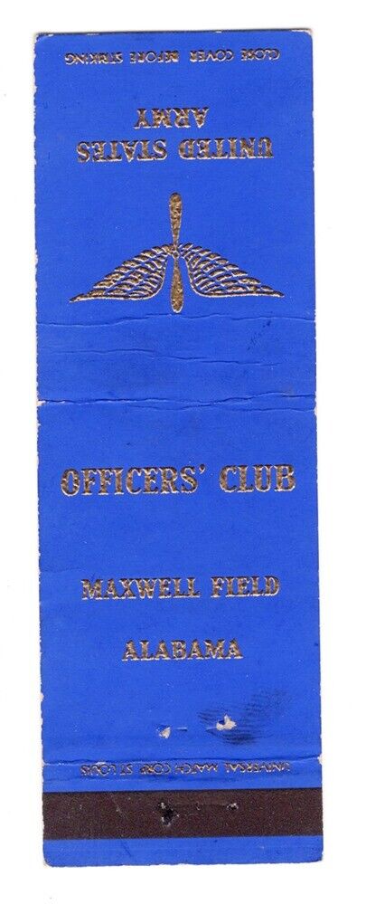 Matchbook: U.S. Army Air Forces - Maxwell Field Officers' Club (Alabama)