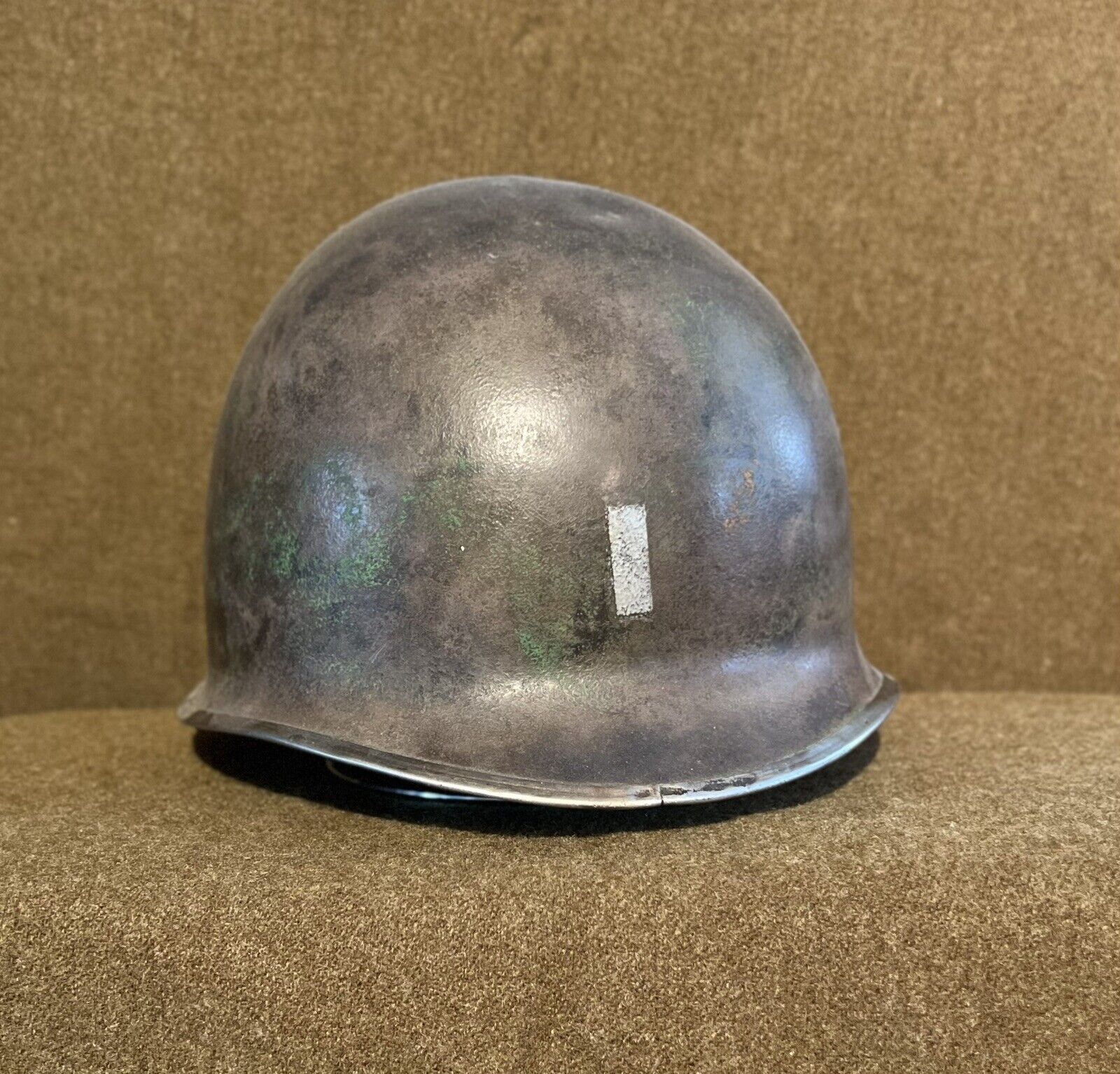 WWII Fixed Bale Camouflage Helmet & Inland Liner