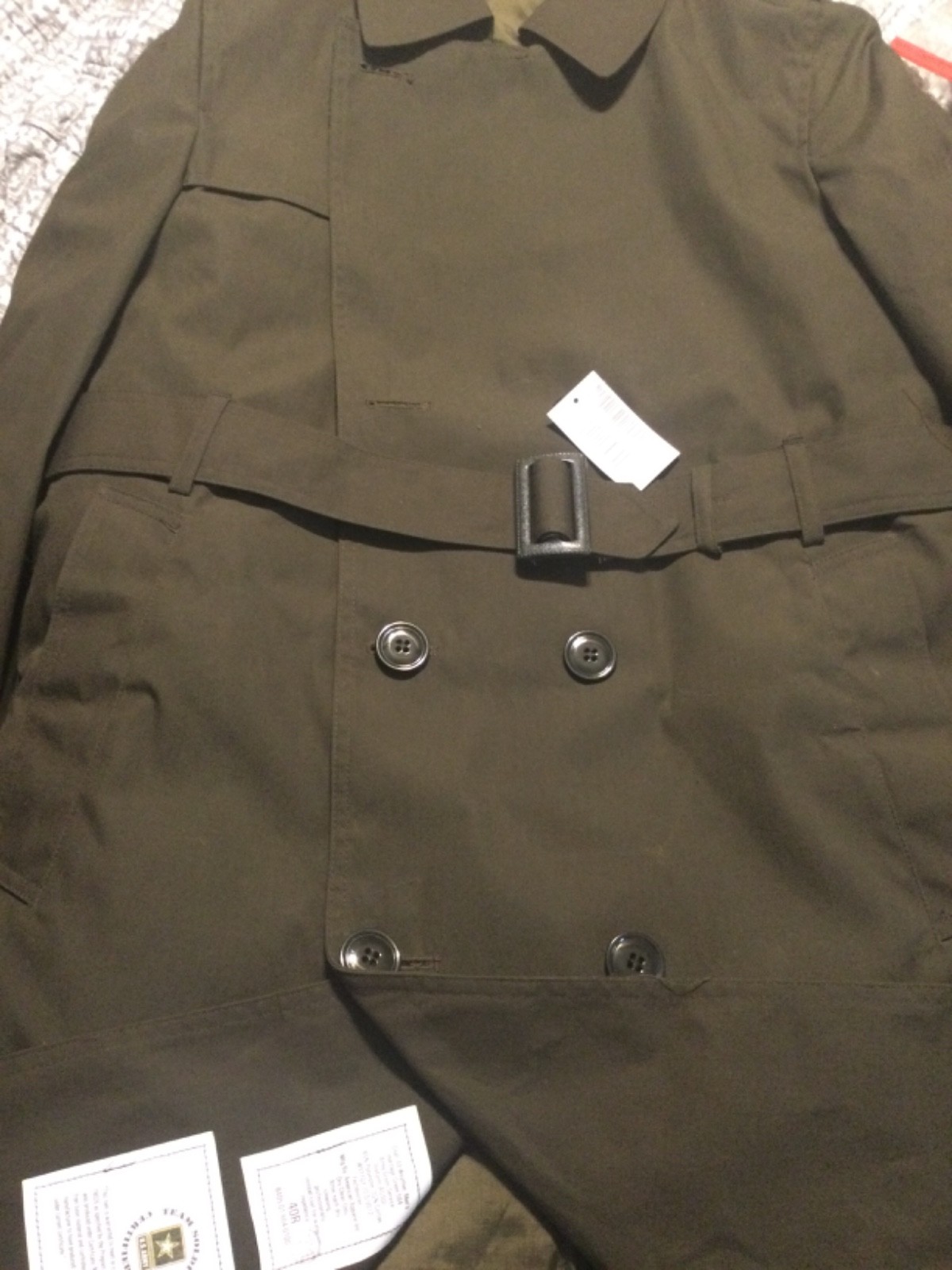 coat, all weather mens, new Brown overcoat,size 40R, new with tag