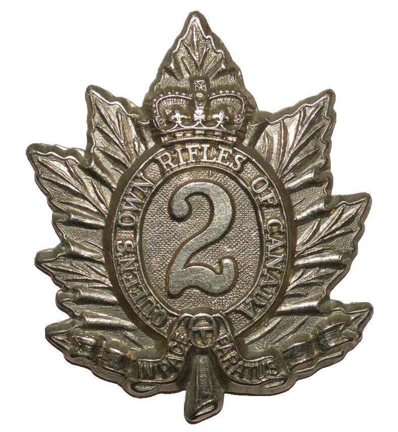 BRITISH MILITARY CAP BADGES, 2nd Queen's Own Rifles of Canada, WWII