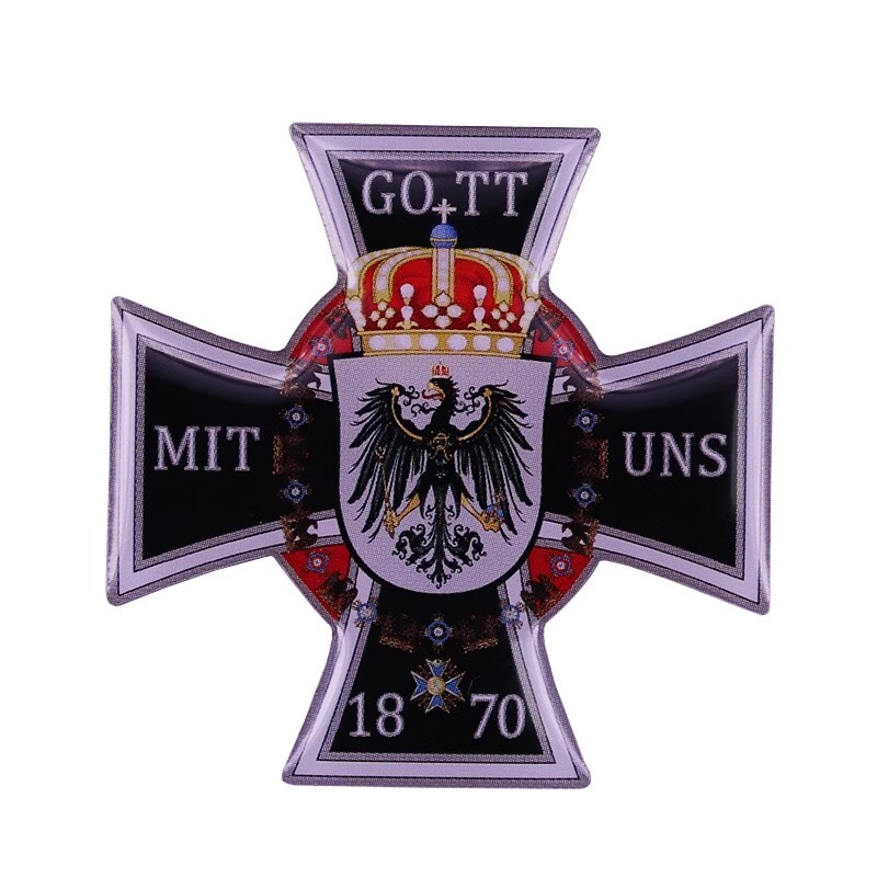 Germany Prussia Medal Order German Eagle Reich Cross GOTT MIT UNS 1870 Replica