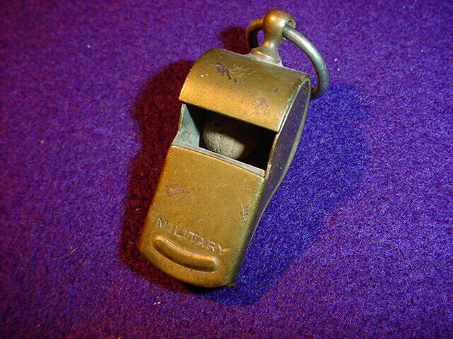 Original WW1 US Army Brass NCO Whistle