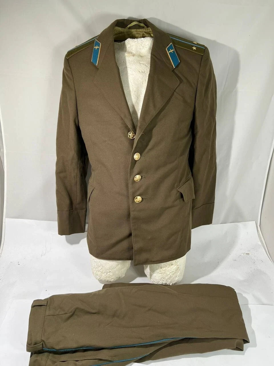 The uniform of an aviation officer, a set of trousers and a coat, original USSR