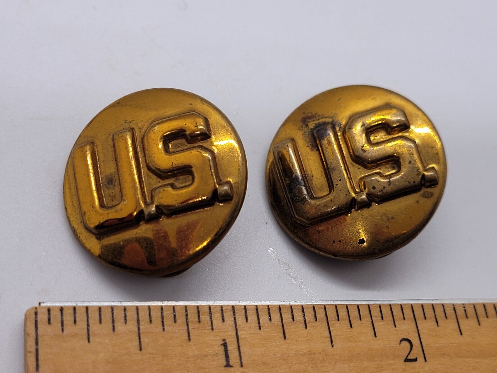 Vintage US Army WWII Military Militaria Collar Pin 1\