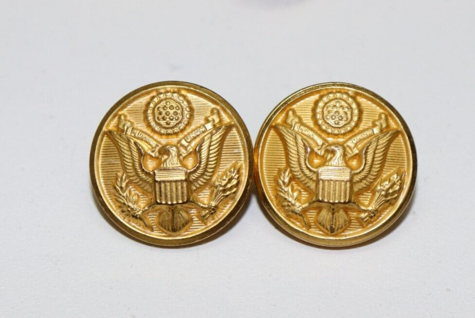 US gold brass eagle button 3/4\