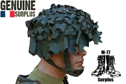 Helmet Cover French Army Reversible Camo Net Sniper Ghillie Netting Salade 