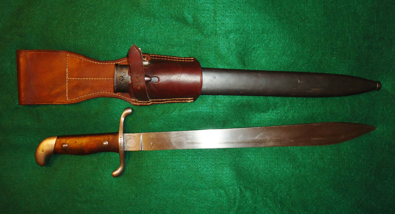 WW1 MODELO ARGENTINO 1909 BAYONET WEYERSBERG KERSCHRAUM SOLINGER SCABBORD sword