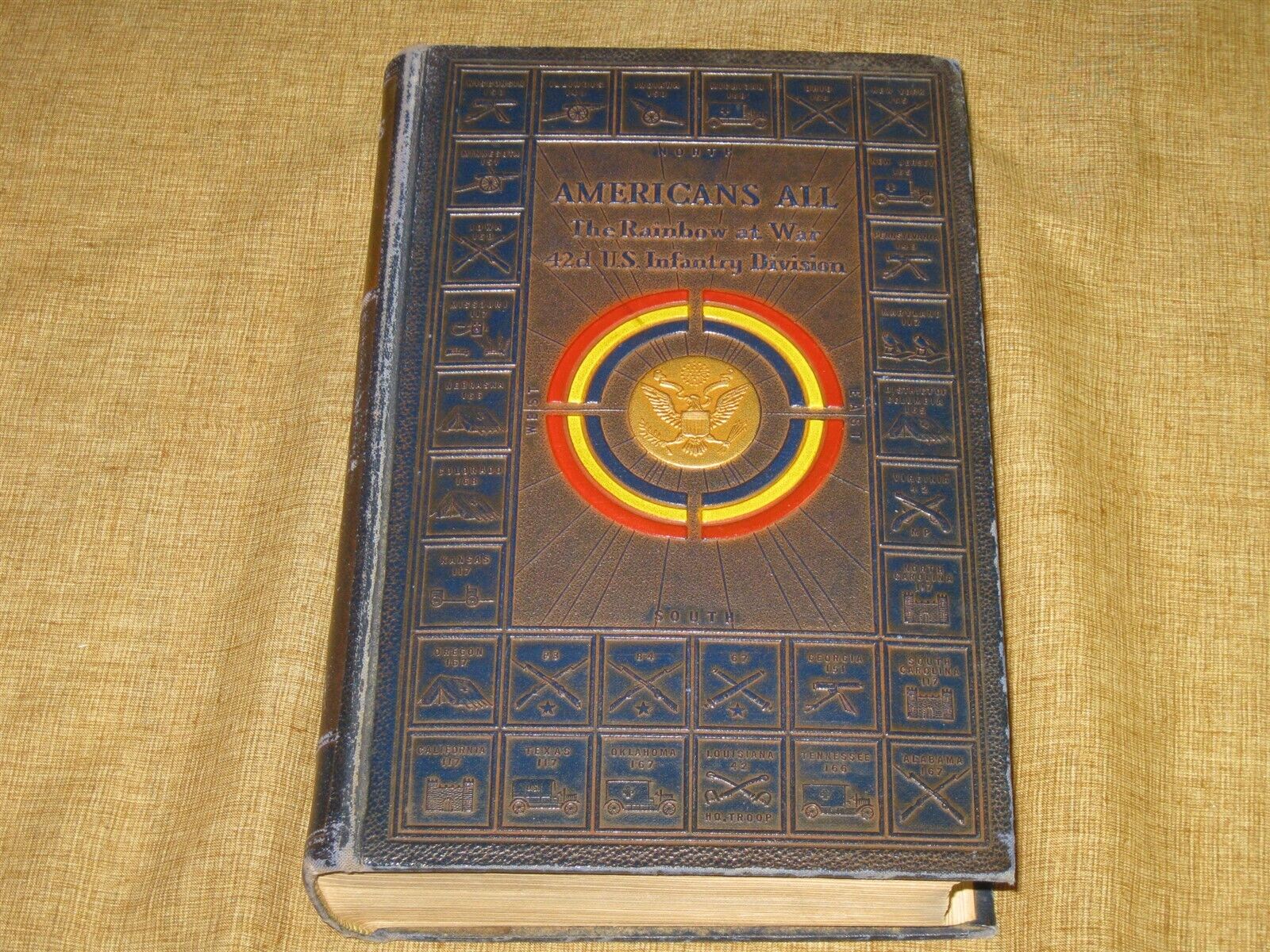 Original WWI History AMERICANS ALL 42nd RAINBOW DIVISION Reilly 1936 Photos Maps