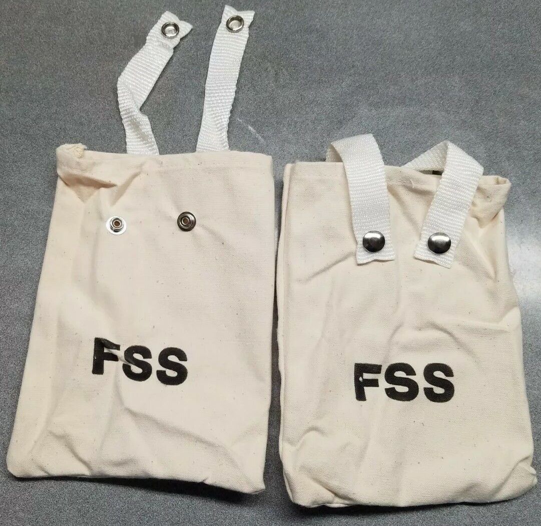 FSS Forest Service canteen water bottle canvas bag belt pouch surplus lot of 2
