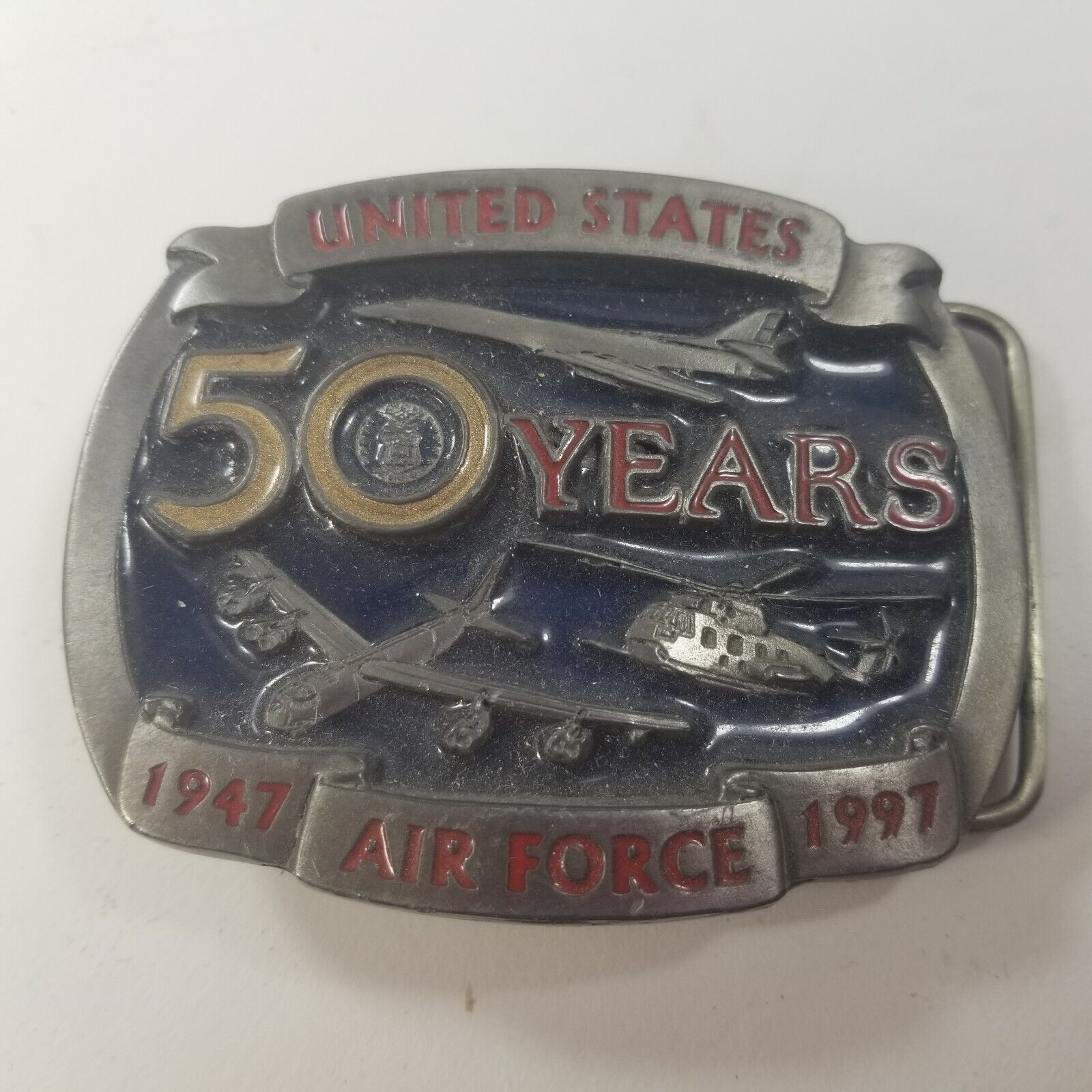 1997 United States Air Force 50 Year Anniversary Belt Buckle