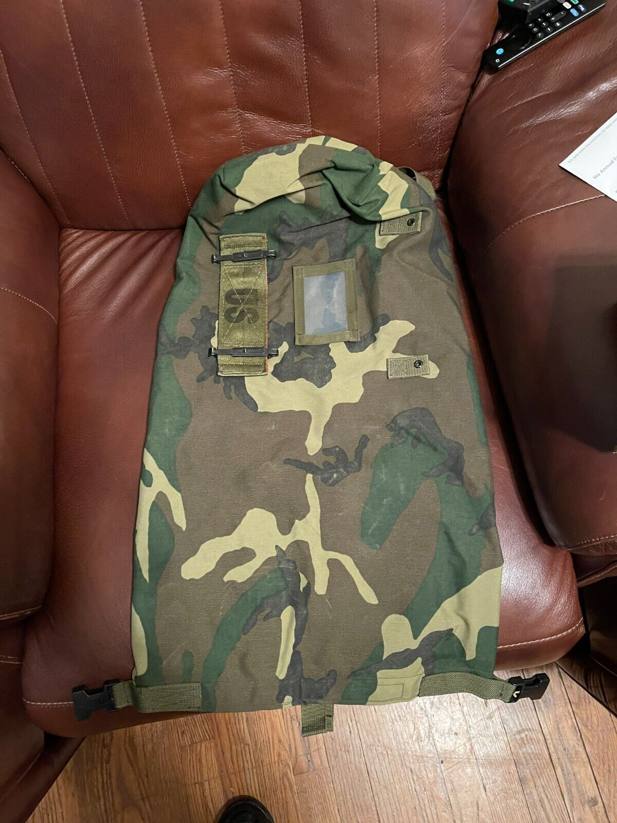 US Army Military Woodland Camo Protective Ensemble Bag Surplus n02