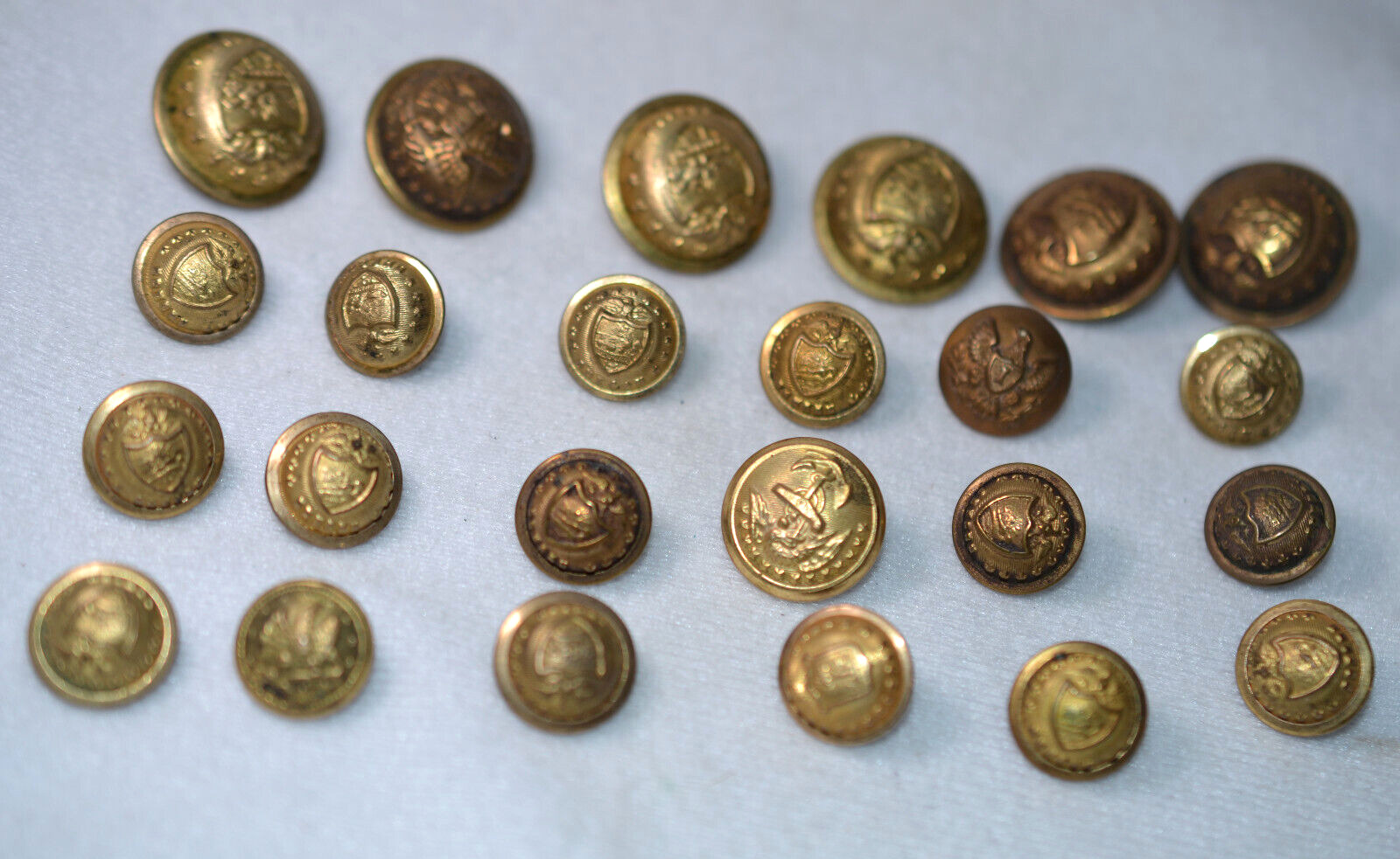 Civil War Era Brass Buttons - Lot of 24