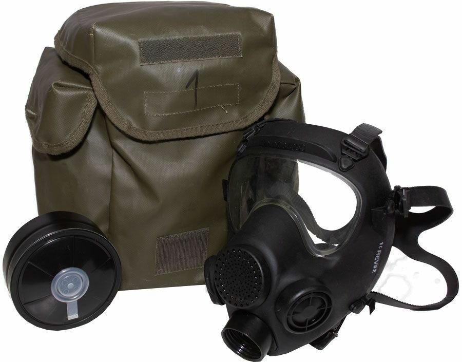 NATO MILITARY MP5 GAS MASK WITH FILTER AND CARRY BAG