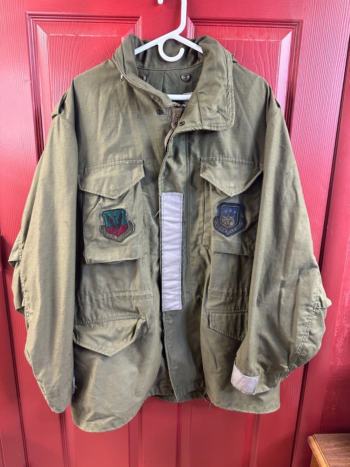 Vintage USMI OD 70s Tactical Air Command Military Winter Coat Parka Field Jacket