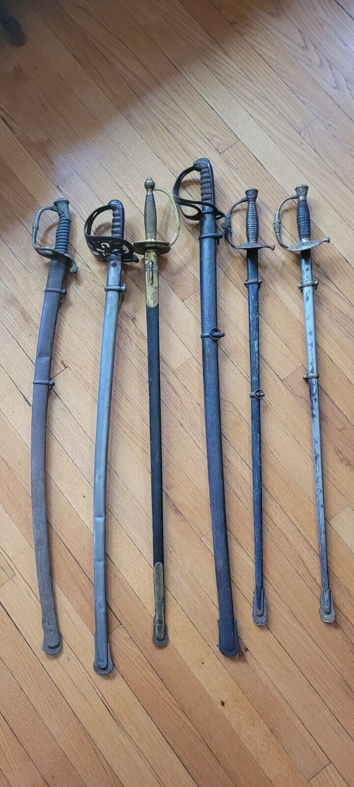 Five American Civil War swords/ sabers M1833,M1840...Plus GAR sword
