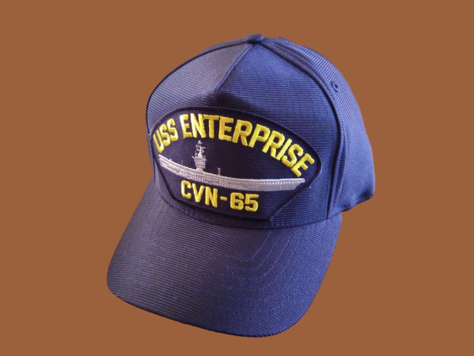 USS ENTERPRISE CVN-65 NAVY SHIP HAT U.S MILITARY OFFICIAL BALL CAP U.S.A MADE