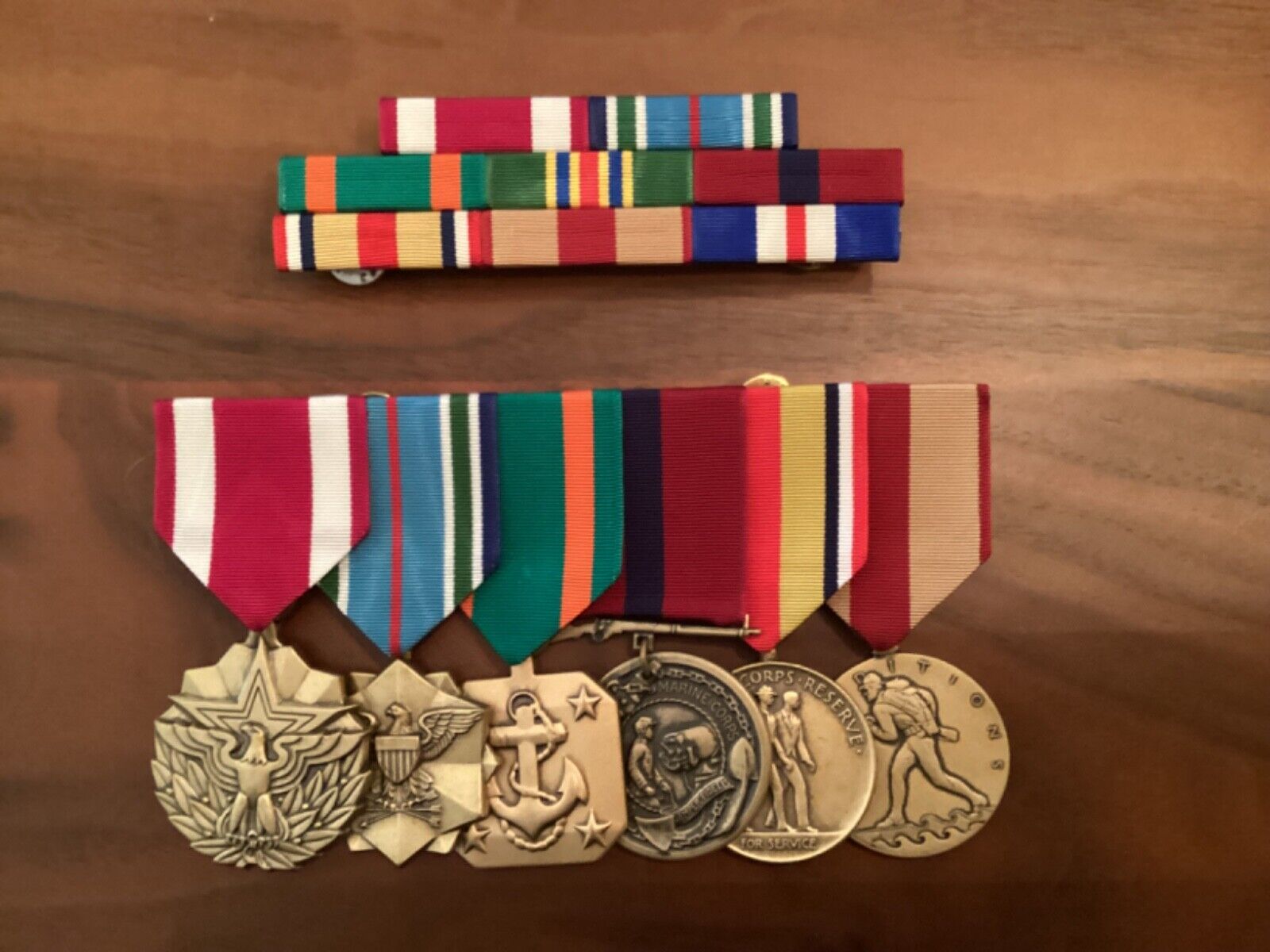 Marine Corps Medal and Ribbon Bar set