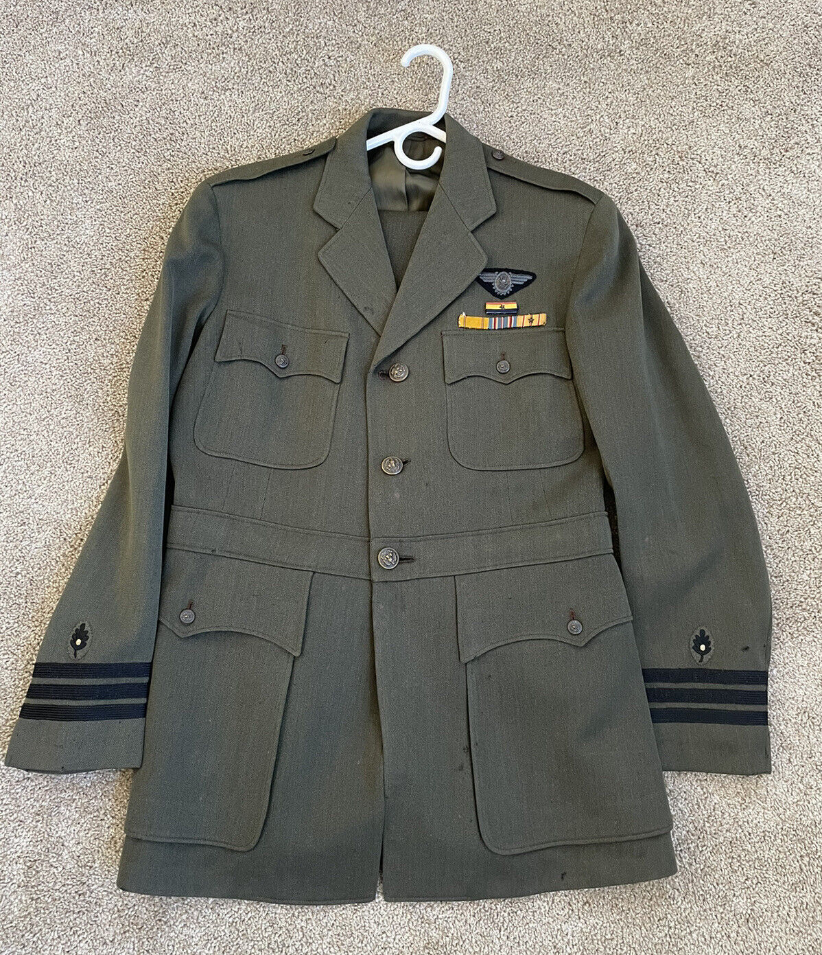 WWII US Navy flight surgeon aviation green uniform for Sale - Soviet ...