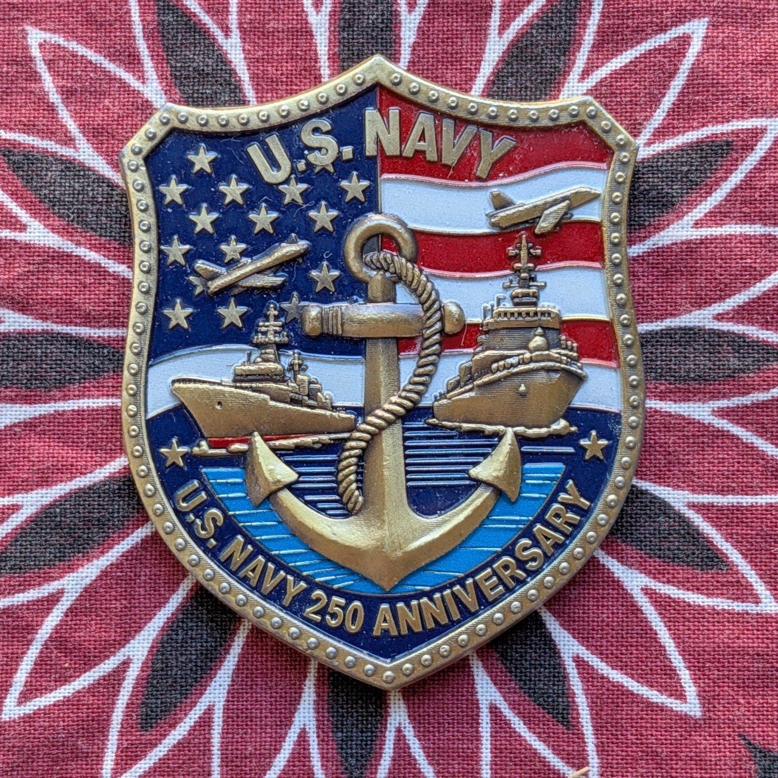 250th Anniversary US Marines and Navy Challenge Badge Commemorative Coin  Mint