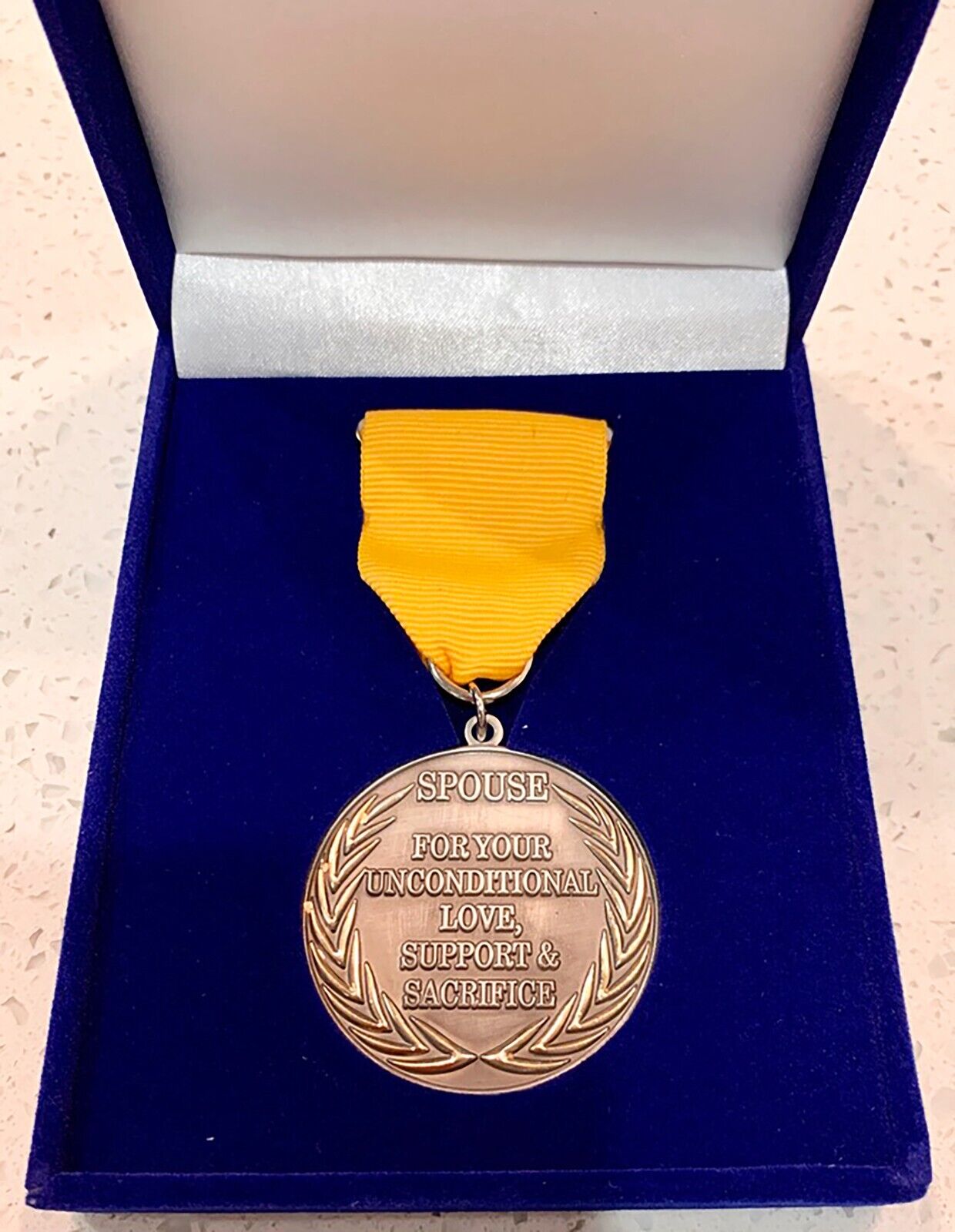 Medal for Spouse With Presentation Case
