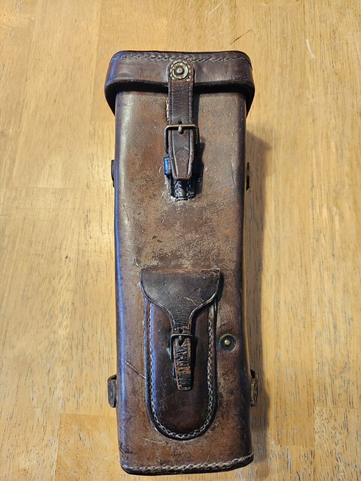 Vintage WW1 Warner & Swasey Co. Sniper Scope Leather Case & Tool R.I.A. 1918