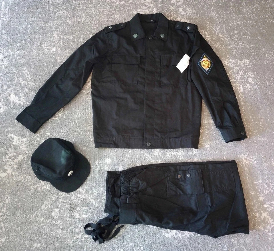 Russian FSB Major Black Noch M-86T Summer Service Uniform 50/5 Medium 2010's Set
