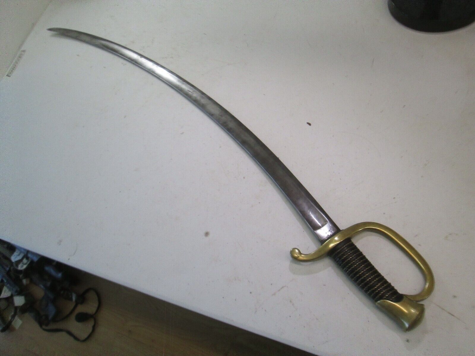 US MODEL 1840 CIVIL WAR ARTILLERY SWORD WITH NO SCABBARD MARKED AMES DATED 1862