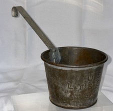 Vintage WWII 1942 US Army Military Field Kitchen Serving Ladle Dipper LT&S Co.