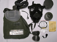 Rare M45 gas mask size Large with accessories, micophone and more picture