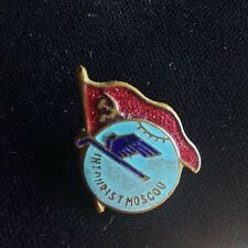 PIN BADGE  Soviet INTOURIST MOSCOW 1950-60 original picture